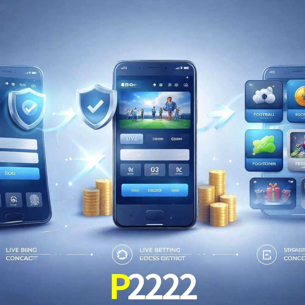 Pasos de acceso a la app P2222 en pantalla de teléfono móvil